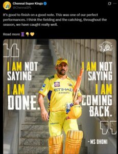 CSK VS GT CSK X POST