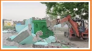 SHRAVASTI BULLDOZER ACTION ON MASJID & MADARSA
