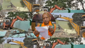 Shravasti Bulldozer Action : श्रावस्ती में अवैध मस्जिद, मदरसों पर चला बुलडोज़र