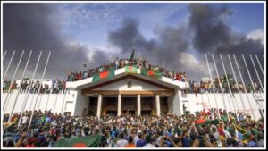 Bangladesh : बांग्लादेश में साल 2024 में हुए हिंसक प्रदर्शन की तस्वीर