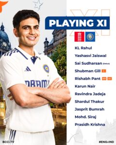 Ind vs Eng: Shubman Gill को लगा झटका, Sai-Karun की चांदी !