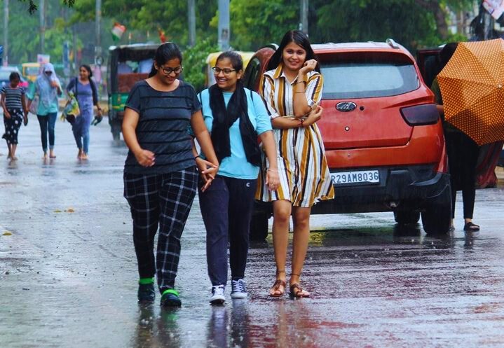 Rain Thunderstorm In Haryana.