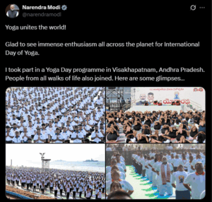 International Yoga Day: PM Modi के संदेश ने दुनिया को चेताया