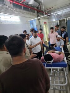 Hisar University Lathicharge.