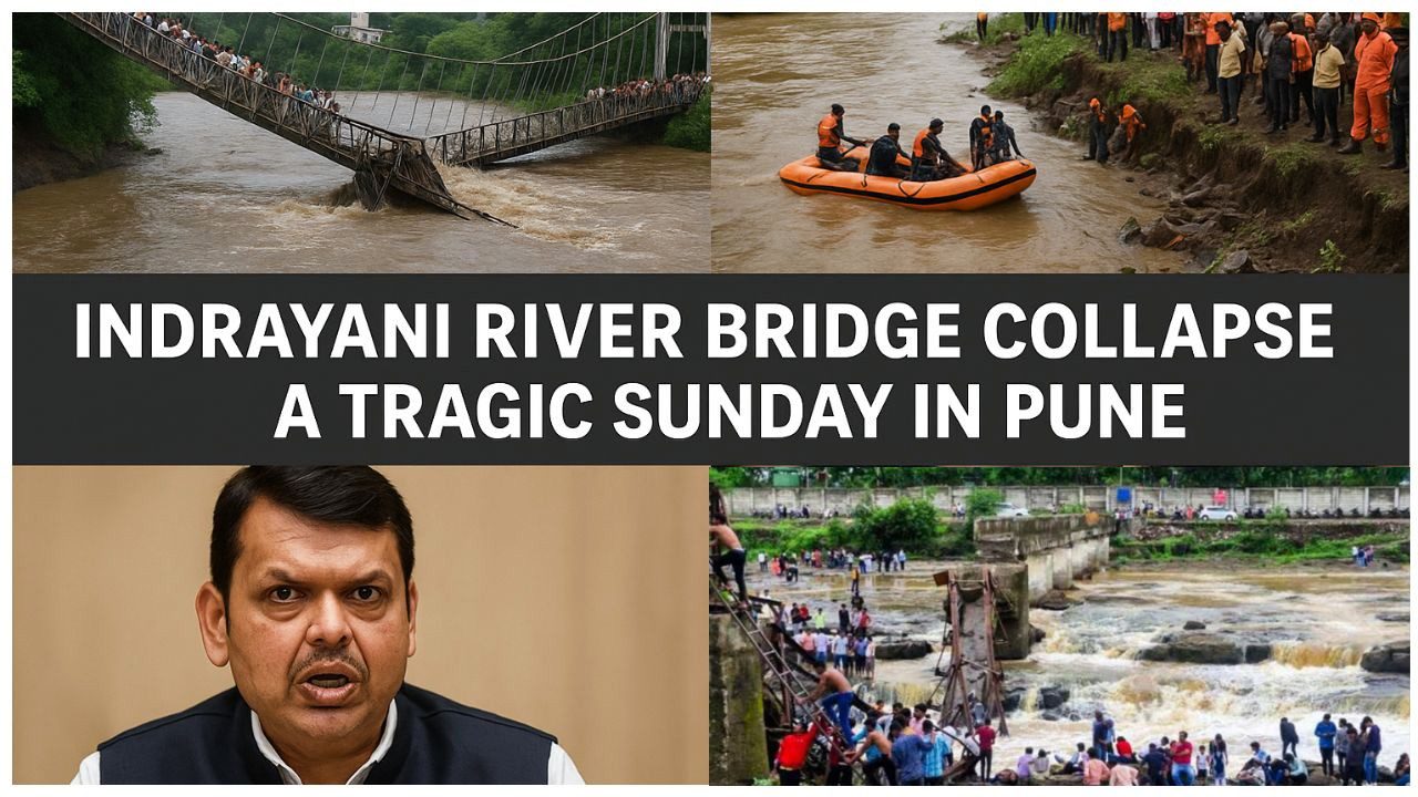 Indrayani River Bridge Collapse : 2 died, serval injured
