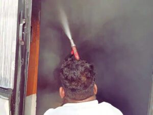 Bhiwani Fire In Akash Institute.