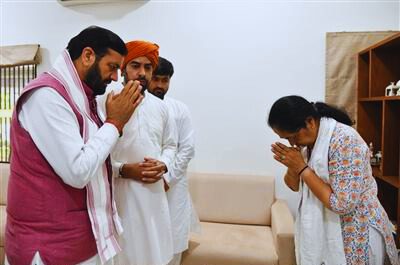 Haryana CM Saini Gujrat Visit.