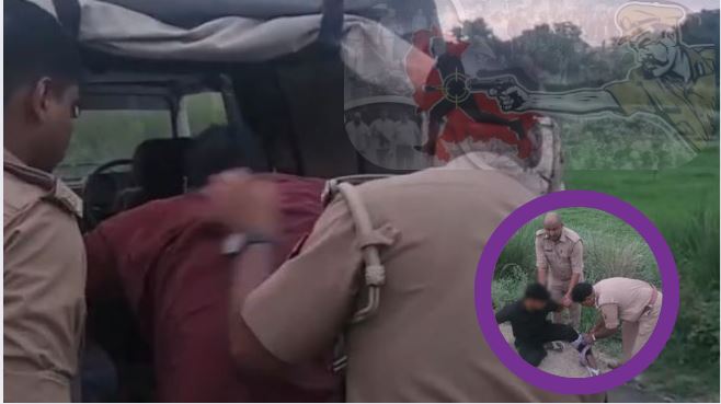 Loot Encounter: गाजीपुर में पुलिस ने लूटेरों को मुठभेड़ में दबोचा