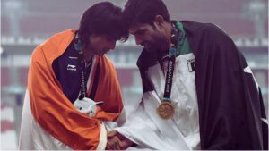 Neeraj Chopra With Himani.