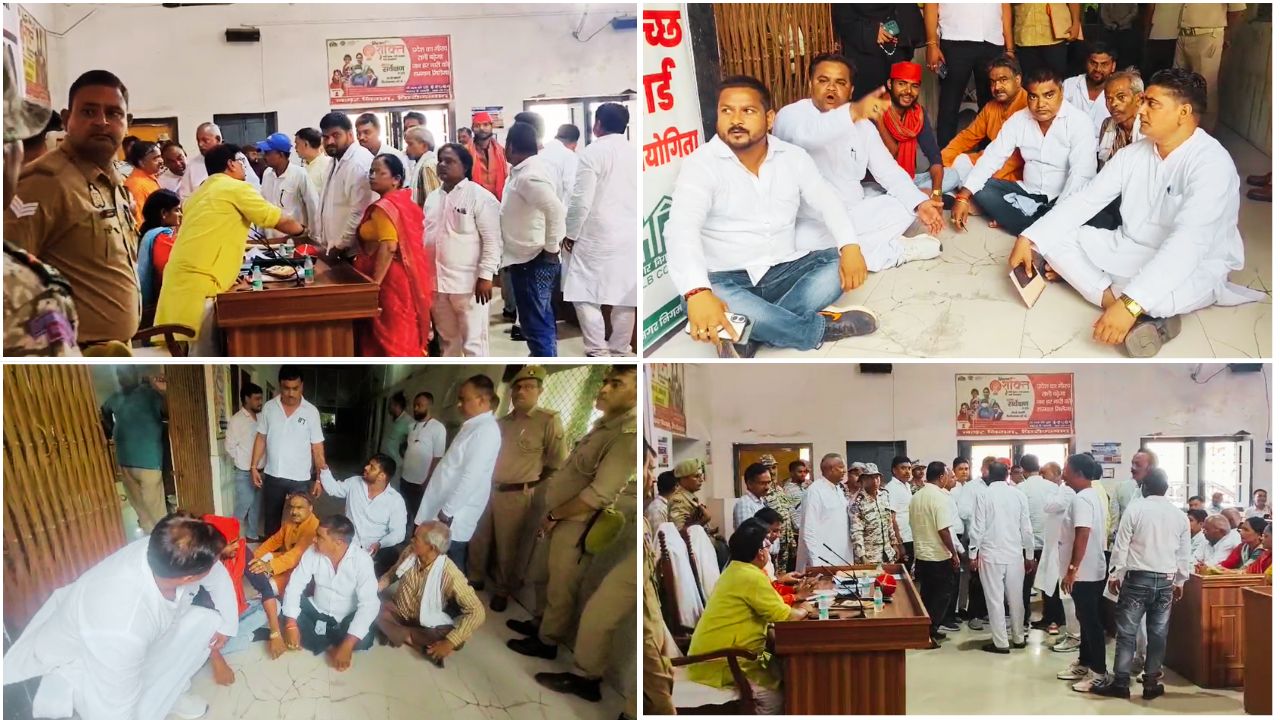 Political drama in Firozabad : Municipal commissioner accused of hiding the truth, Councillors protest amidst executive elections