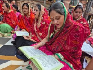 Banke Bihari Corridor Protest-समाज गायन