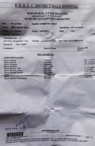 Hospital Pathology Report