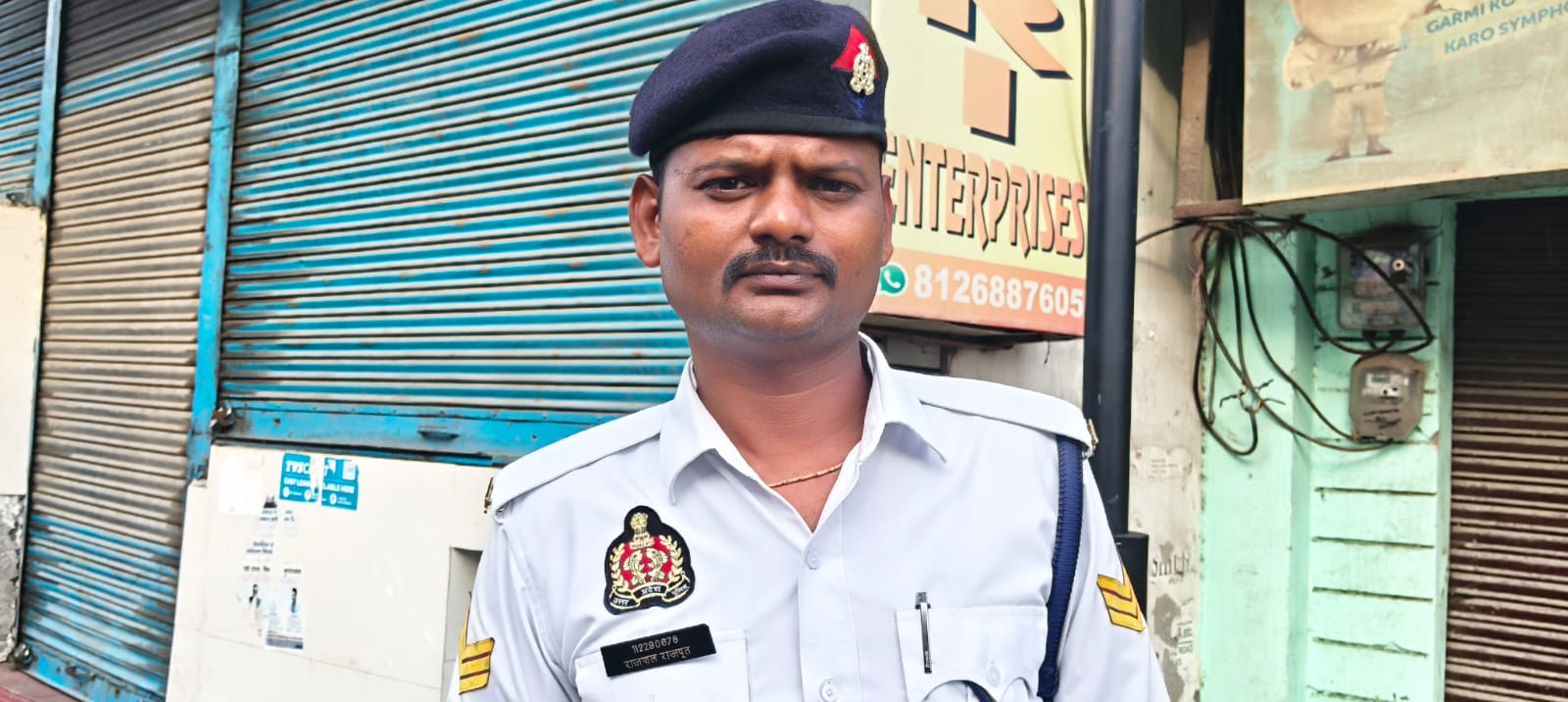 Traffic Police saved life-मुरादाबाद