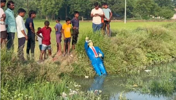 Prayagraj Ambedkar Statue Vandalize.