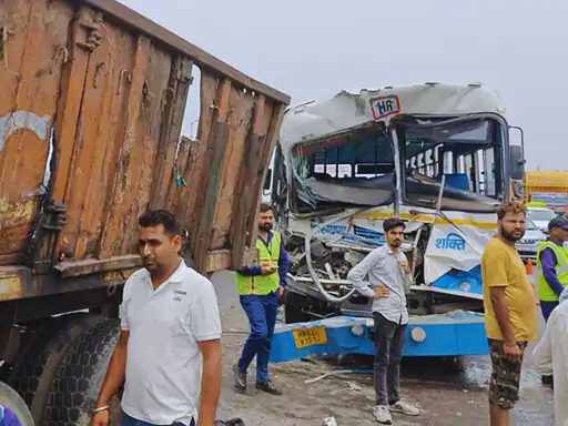 Haryana Roadways Bus Accident.