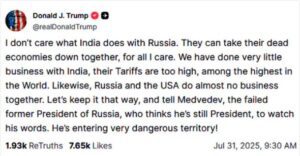 Trump Tariff On India.