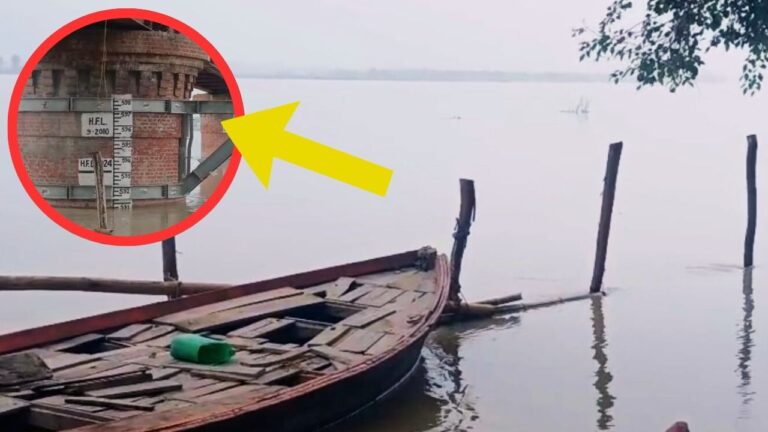 fear of flood in sambhal Ganga Danger mark crossed at Rajghat area Flood alert issued