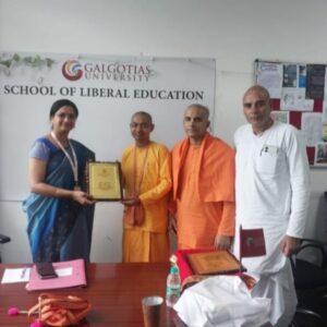 ISKCON MoU With Galgotias University.
