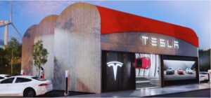 Tesla Showroom In Haryana.