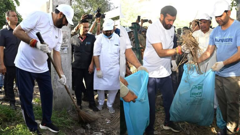 CM Saini Cleanliness Drive.