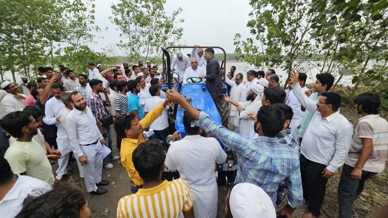BS Hooda Visits Yamunanagar.