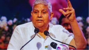 Former VP Jagdeep Dhankhar.