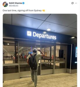 Rohit Sharma का बड़ा ऐलान, कहा- One last time, signing off from Sydney