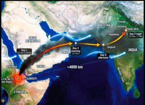 Ethiopia के ज्वालामुखी की राख उड़कर दिल्ली तक आई, अभी और बिगड़ेंगे हालात ?