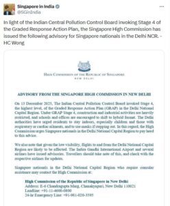 Delhi Pollution Advisory.