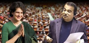 Priyanka Met Nitin Gadkari.