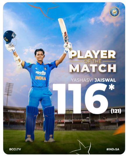 IND Vs SA: Team India की धमाकेदार जीत, छा गए Yashasvi, Rohit और Virat Kohli