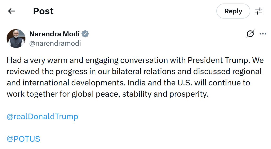 PM Modi-Trump की फोन पर बात, क्या कुछ बड़ा होने वाला है ?