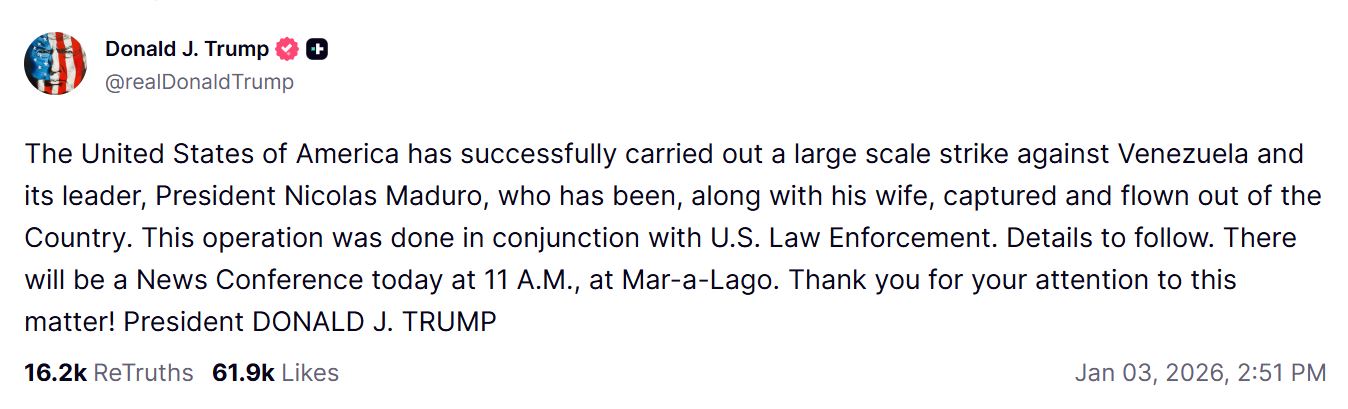 US Attacks Venezuela: Trump की सेना ने पहले बम बरसाए फिर Venezuela के President Nicolas Maduro और उनकी पत्नी को उठा ले गई