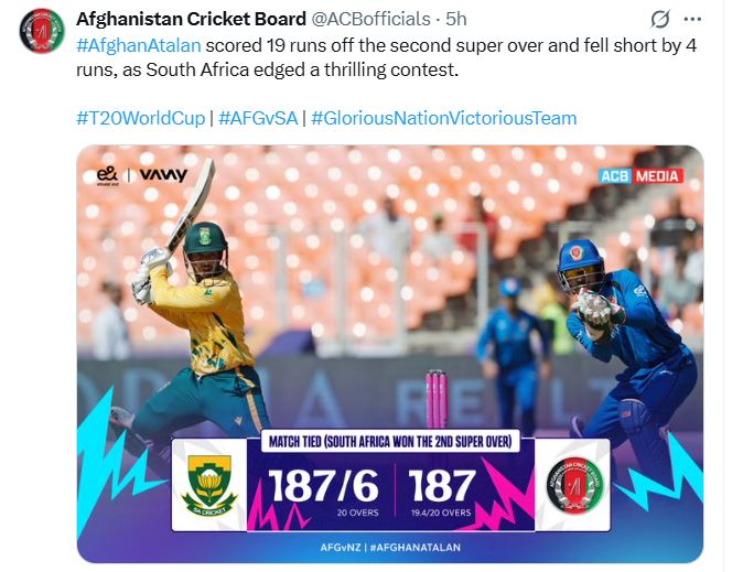 Double Super Over Thriller: T 20 WC के इतिहास के सबसे रोमांचक मुकाबले में हार कर भी जीत गया Afghanistan