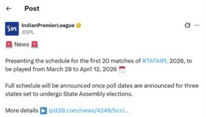 IPL-2026 Schedule: IPL का आधा शेड्यूल आया, आधा लटक गया, जानिए कहां फंस गया पेंच !