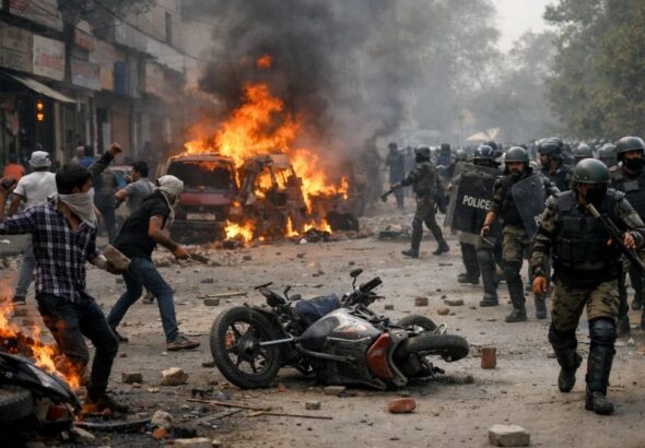 UP Noida Workers Protest: